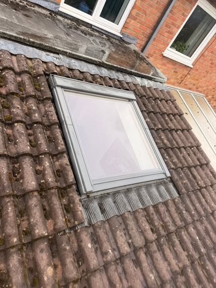 Velux roof window after cleaning in Bristol